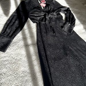 NWT Kate Spade New York Women Black Tie Front Jumpsuit $448 size 6